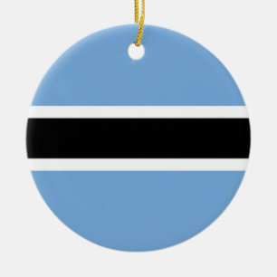 Botswana flag ceramic ornament