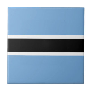 Botswana Flag Ceramic Tile