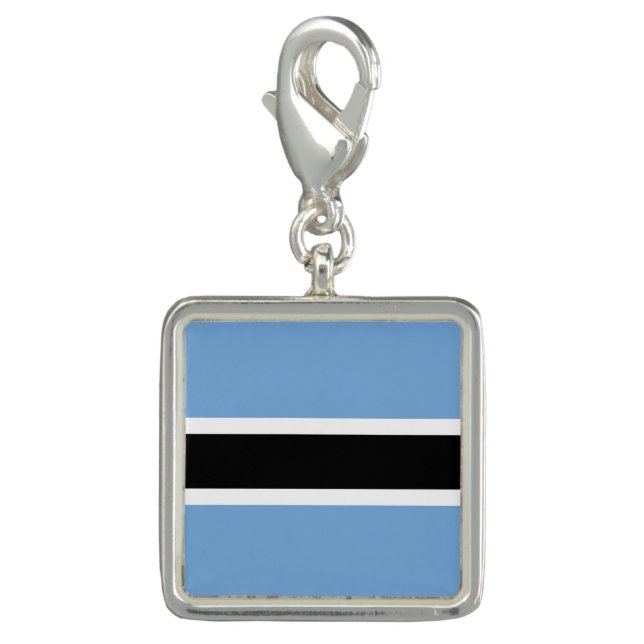 Botswana flag charm (Front)