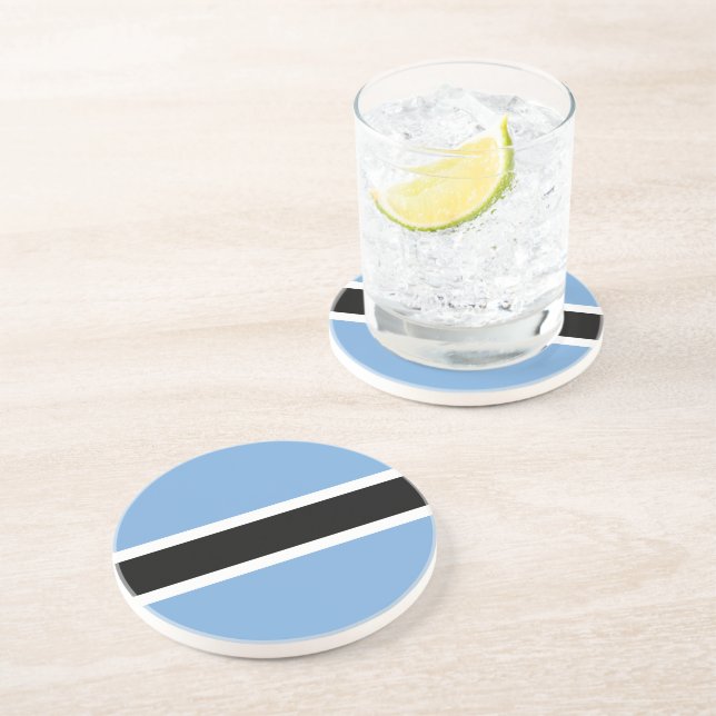 Botswana flag coaster (Side)