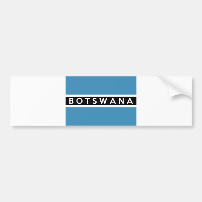 botswana flag country schweiz text name bumper sticker (Front)
