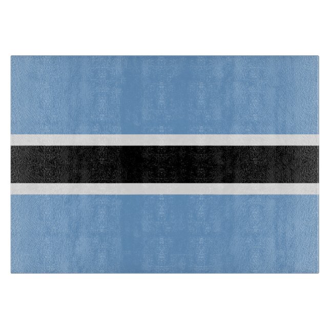 Botswana flag cutting board (Front)