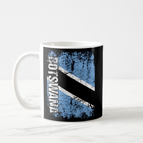 Botswana Flag Distressed Botswana Coffee Mug