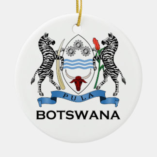 BOTSWANA - flag/emblem/coat of arms/symbol Ceramic Ornament