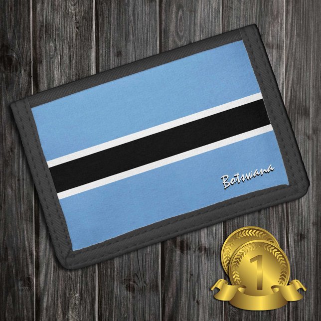 Botswana flag fashion, Botswana patriots / sports Trifold Wallet (Creator Uploaded)