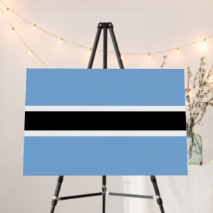 Botswana flag foam board