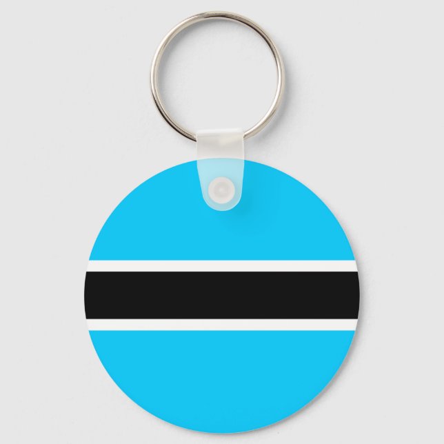 Botswana Flag Keychain (Front)