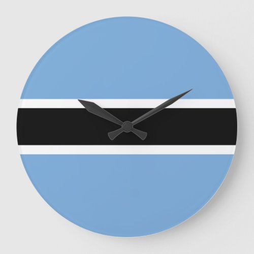 Botswana Flag Large Clock