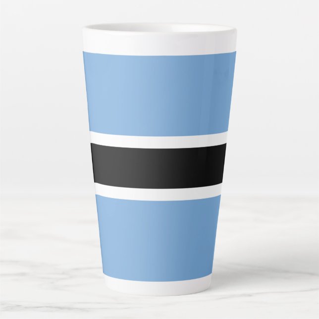 Botswana flag latte mug (Front)