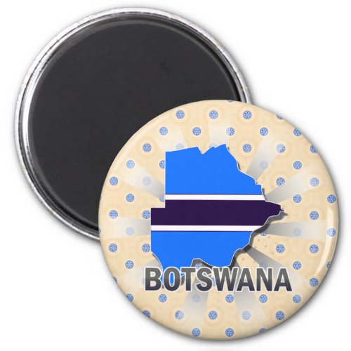 Botswana Flag Map 20 Magnet