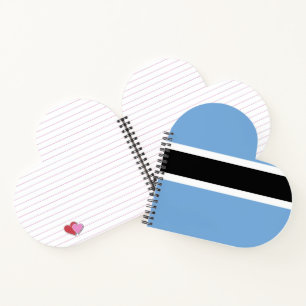 Botswana flag notebook