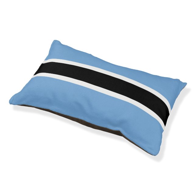 Botswana flag pet bed (Angled)