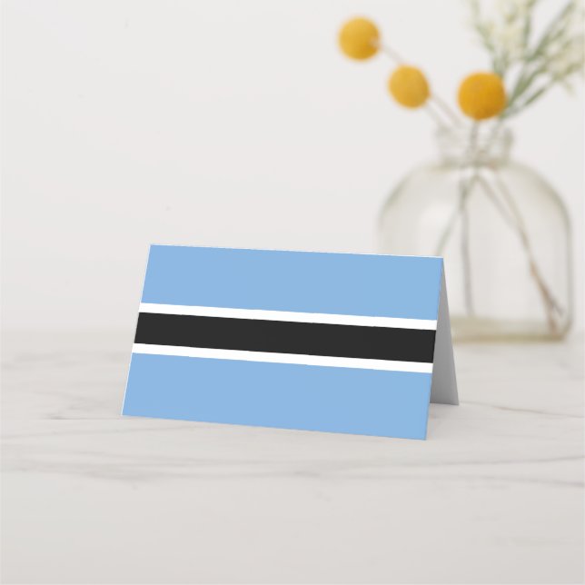 Botswana flag place card (Front)