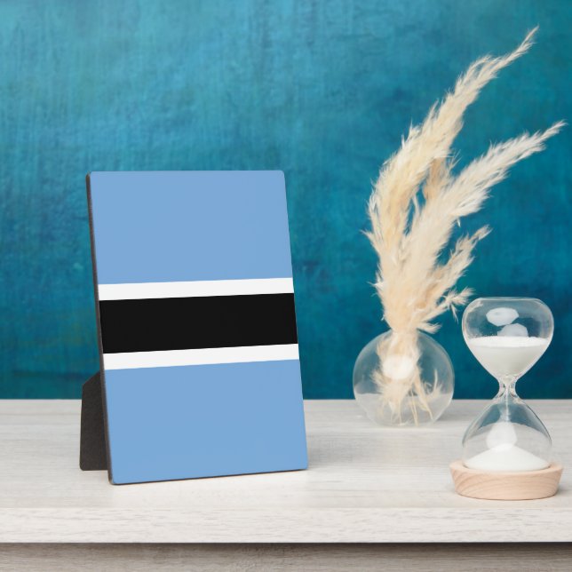 Botswana flag plaque (Side)