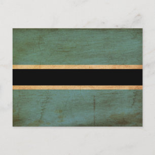 Botswana Flag Postcard