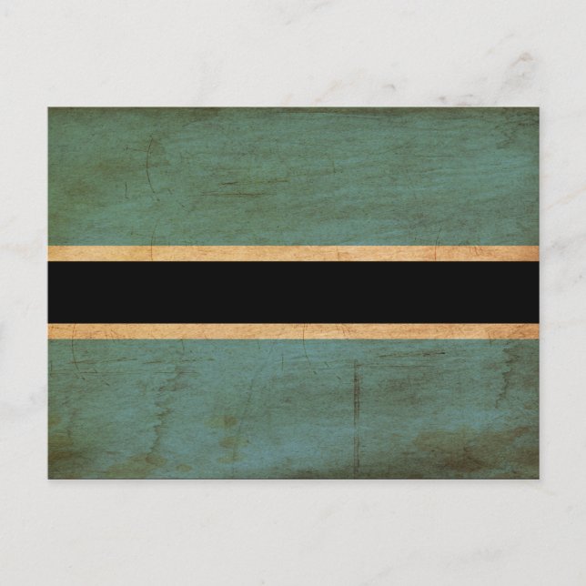 Botswana Flag Postcard (Front)