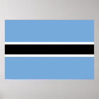 Botswana Flag Poster
