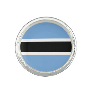 Botswana flag ring
