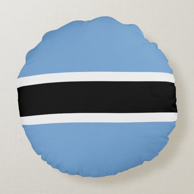 Botswana flag round pillow (Back)