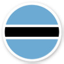 Botswana Flag Round Sticker
