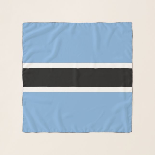 Botswana flag scarf (Front)