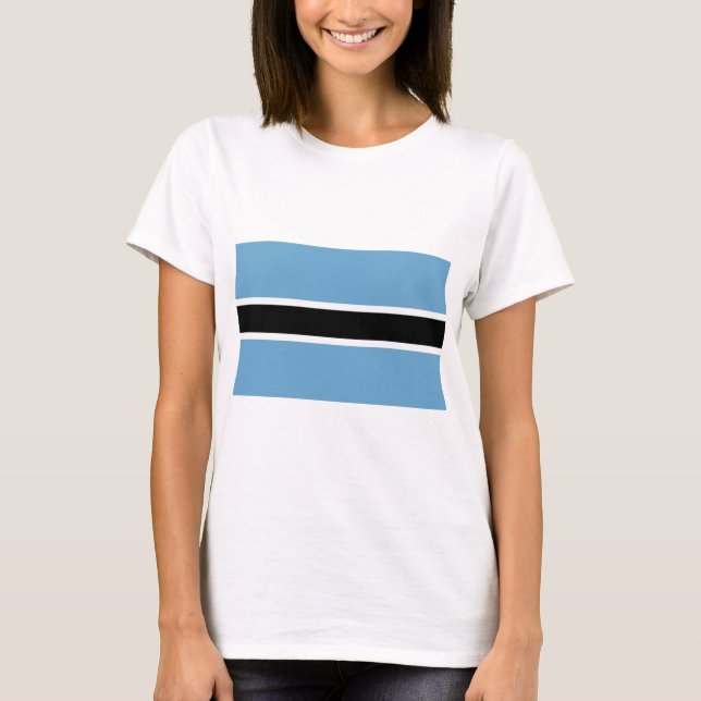 Botswana Flag T-Shirt (Front)