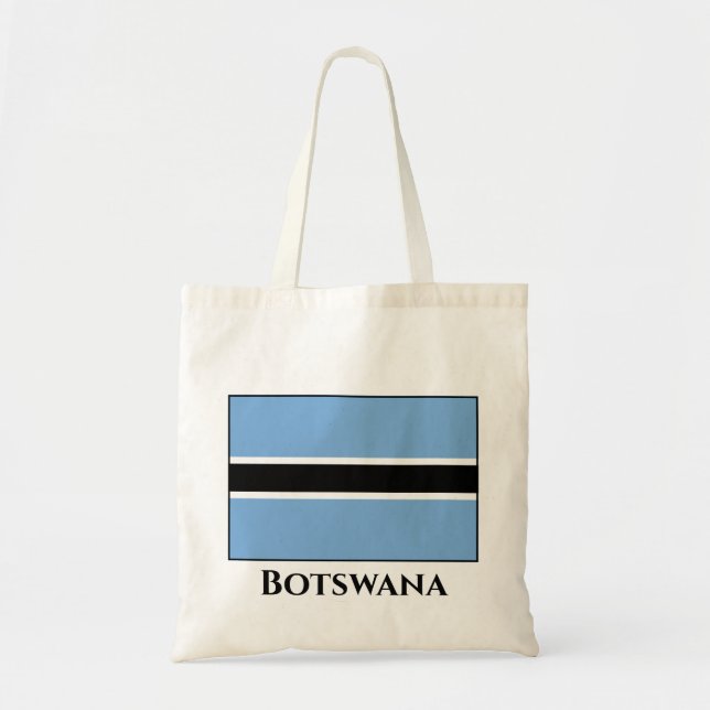Botswana Flag Tote Bag (Front)
