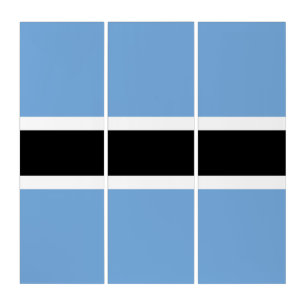 Botswana flag triptych