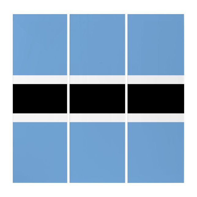Botswana flag triptych (Front)