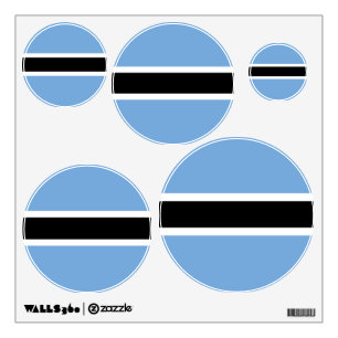 Botswana flag wall decal