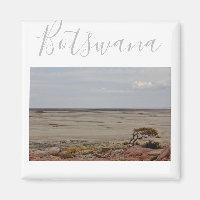 Botswana Kubu Baobab Island Go Travel Magnet (Front)