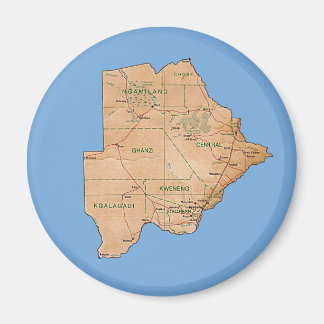 Botswana Map Magnet