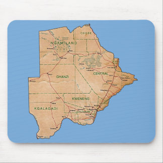 Botswana Map Mousepad