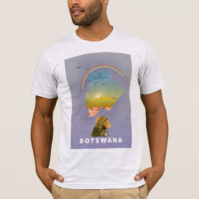 Botswana map T-Shirt (Front)