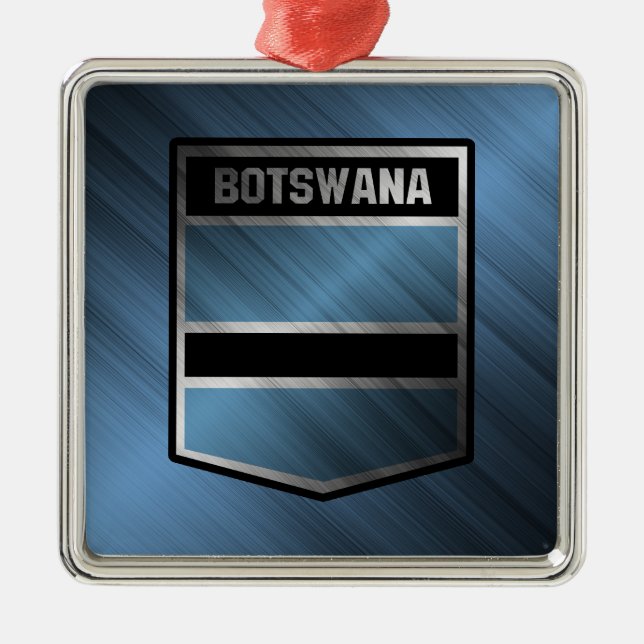 Botswana Metal Ornament (Front)