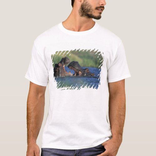 Botswana Moremi Game Reserve Hippopotami T_Shirt