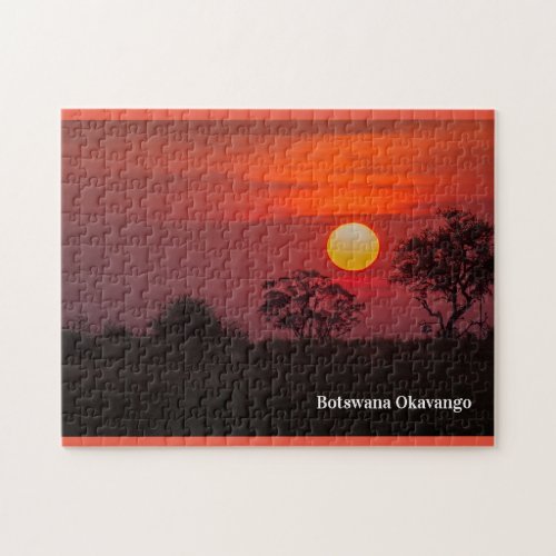 Botswana Okavango Delta Sunset  Jigsaw Puzzle