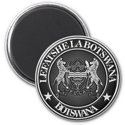 Botswana Round Emblem Magnet