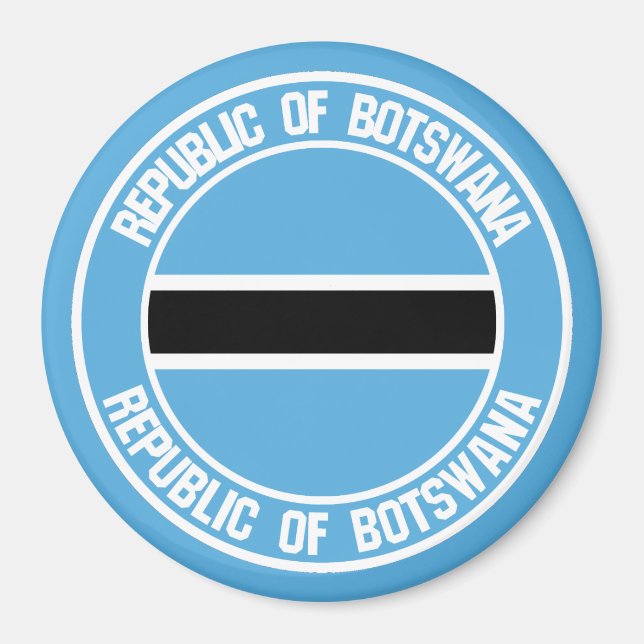 Botswana Round Emblem Magnet (Front)