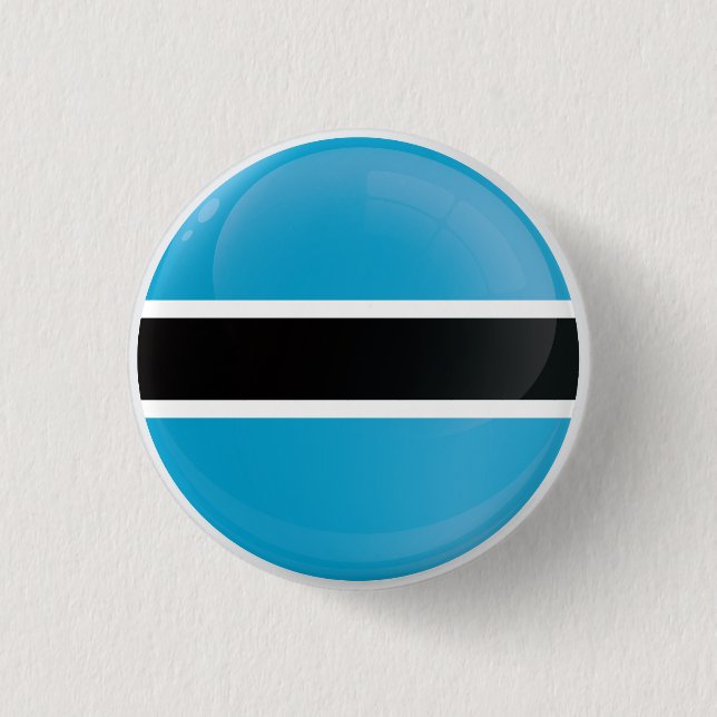 Botswana  Round Icon Flag  Button (Front)