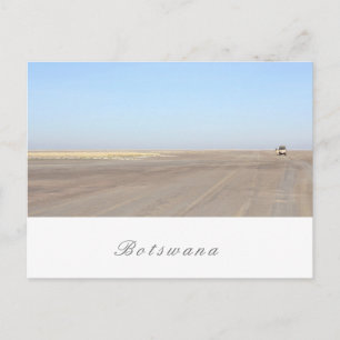 Botswana Salt Pans Savannah Grass Landscape Postcard