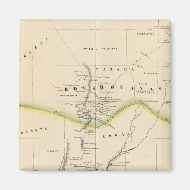 Botswana, South Africa 51 Magnet (Front)