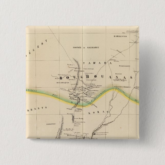 Botswana, South Africa 51 Pinback Button (Front)