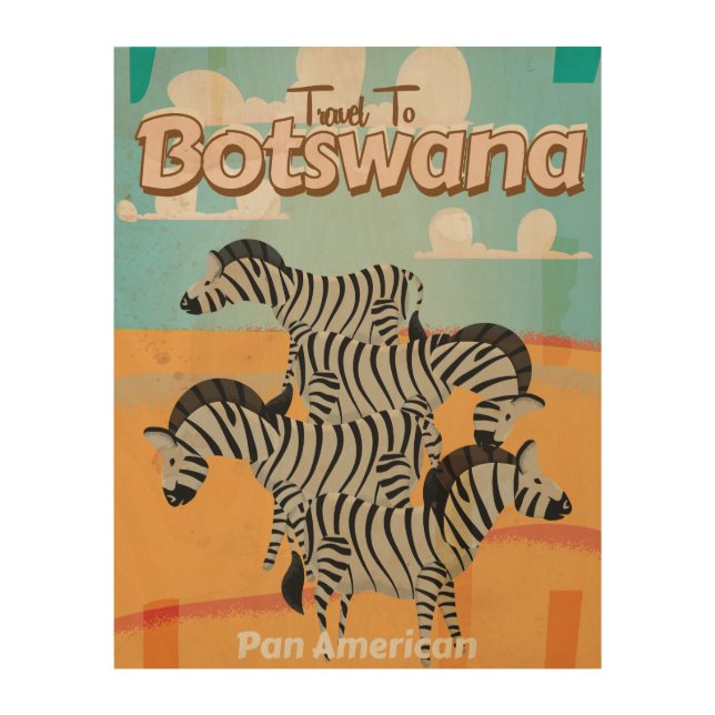 Botswana Vintage Travel Poster (Front)