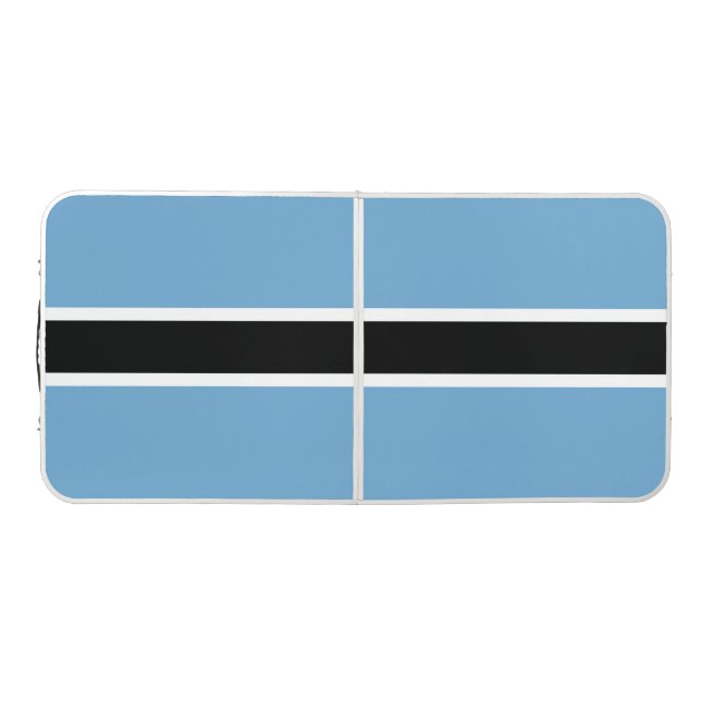 Botswanan Flag (Botswana) Beer Pong Table (Top)