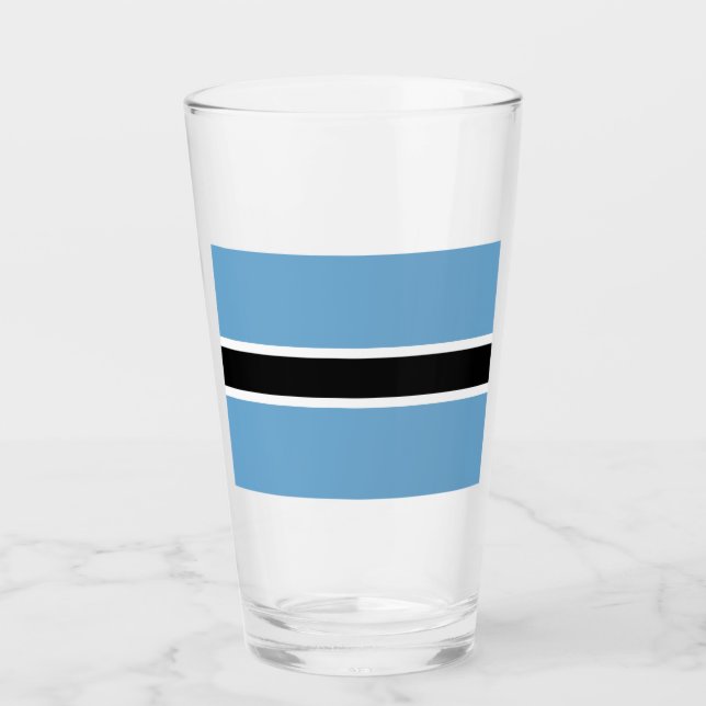 Botswanan Flag (Botswana) Glass (Front)