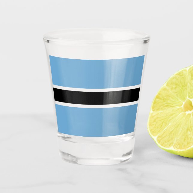 Botswanan Flag (Botswana) Shot Glass (Front)