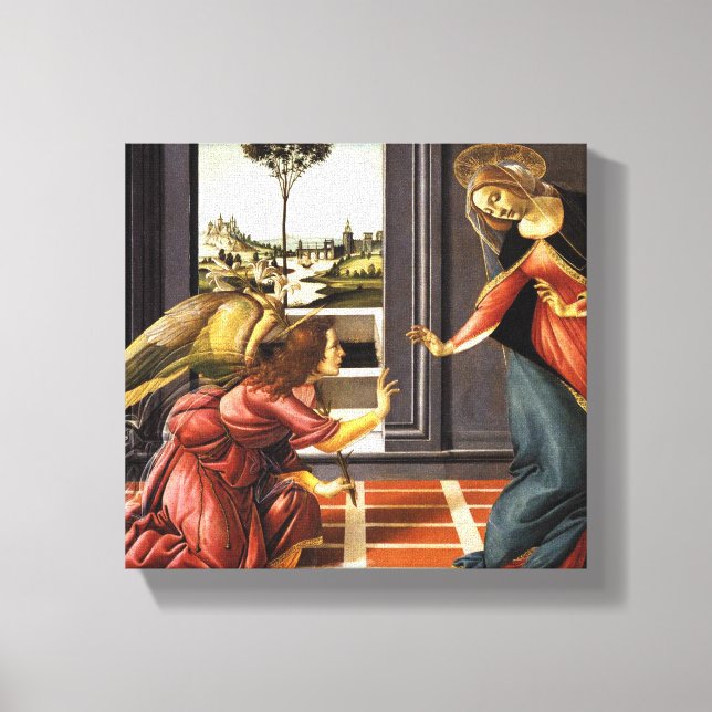 Botticelli Annunciation Canvas Print (Front)