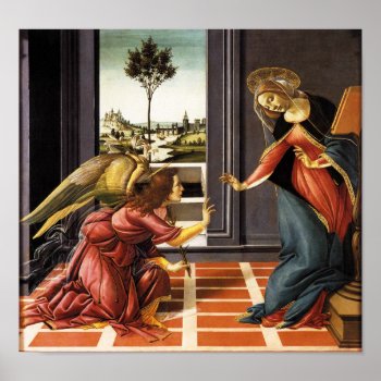 Botticelli Annunciation Poster by VintageSpot at Zazzle