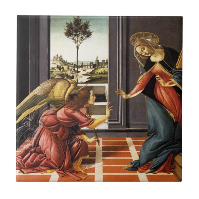 Botticelli Annunciation Tile (Front)